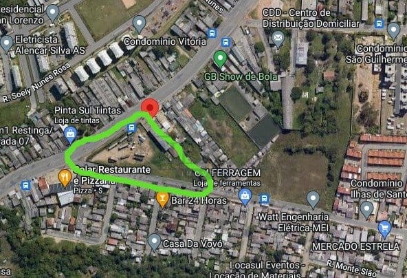 Terreno à venda com 5840m² no bairro Restinga em Porto Alegre - Foto 1