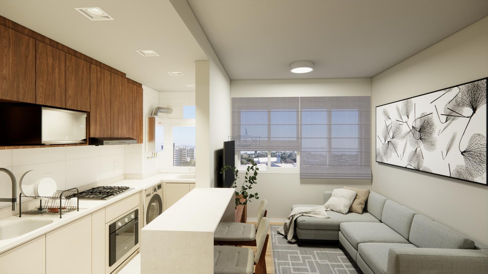 Apartamento à venda com 60m², 2 dormitórios, 1 suíte, 1 vaga no bairro Tristeza em Porto Alegre - Foto 1